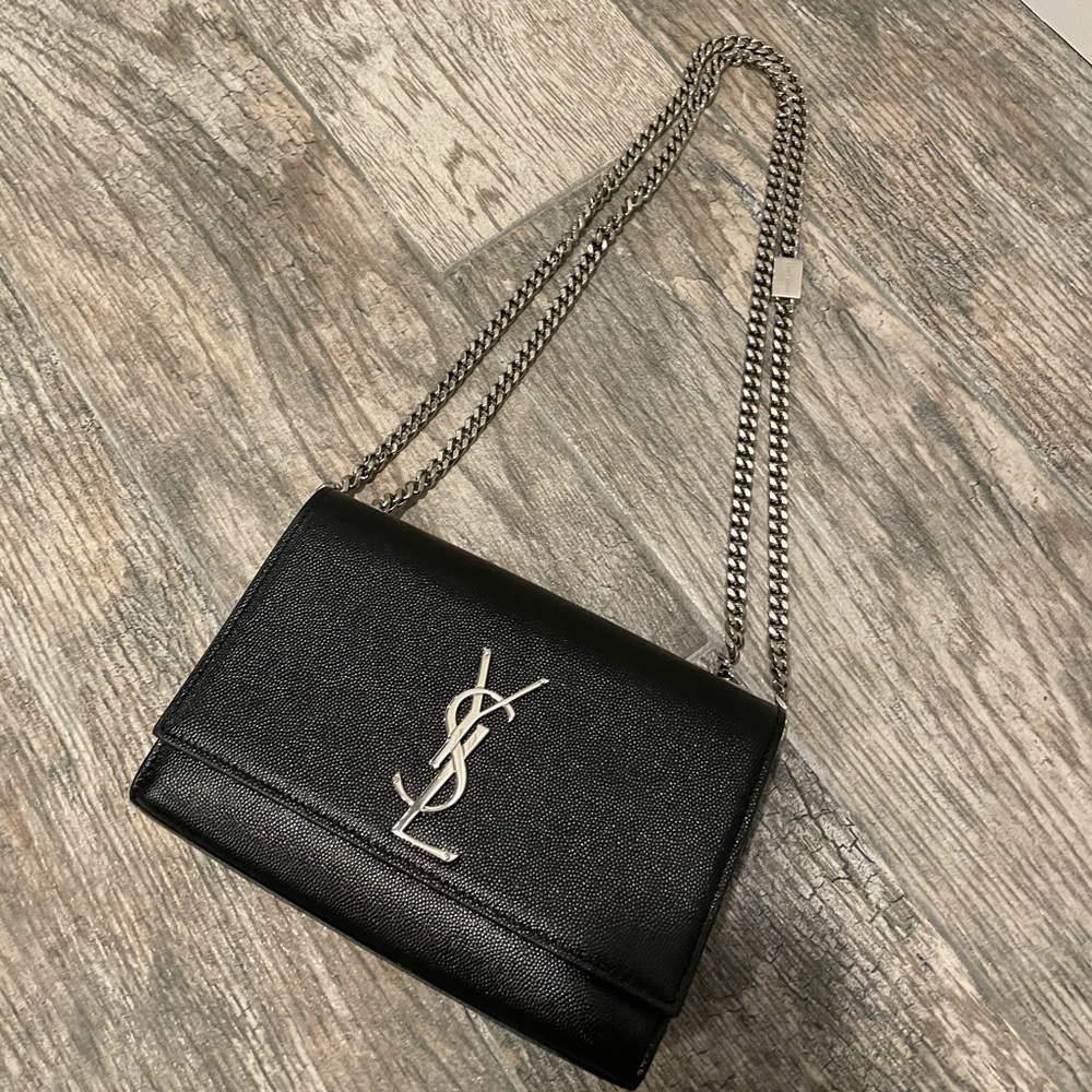 YSL small Kate grained leather crossbody bag